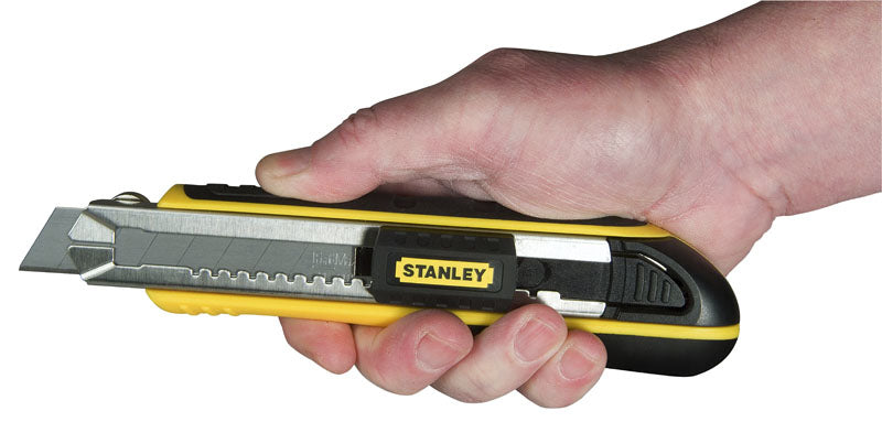 Stanley FatMax Cutter – 18 mm, Klingenarretierung, Kunststoffgriff, Schwarz, Gelb