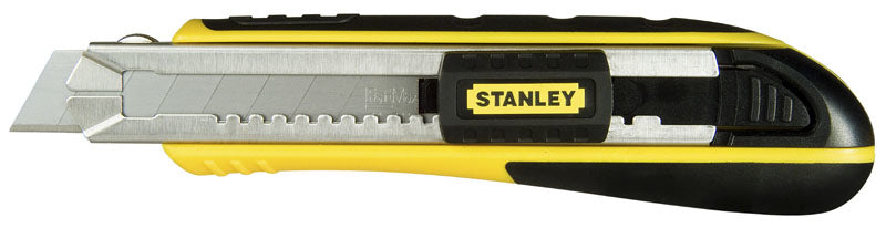 Stanley FatMax Cutter – 18 mm, Klingenarretierung, Kunststoffgriff, Schwarz, Gelb