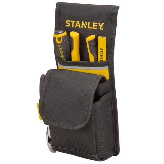 Stanley Gürteltasche mit 4 Fächern – mit Gurtschlaufe, wasserfest, schwarz, Nylon, B 240 × H 110 × T 160 mm