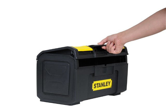 Stanley Werkzeugkasten 1-79-217, 270 × 490 × 240 mm, Kunststoff, schwarz, mit Tragegriff, Sperre