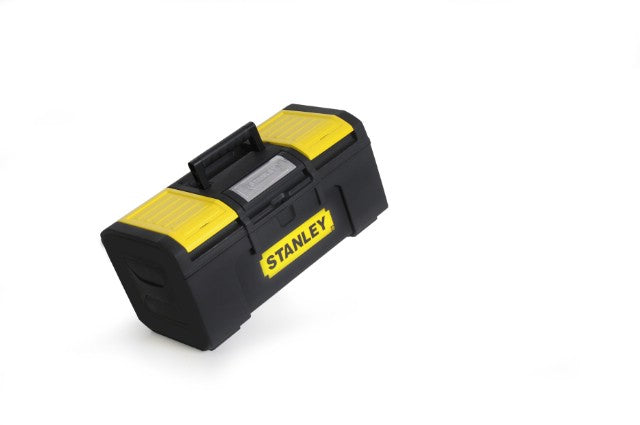 Stanley Werkzeugkasten 1-79-217, 270 × 490 × 240 mm, Kunststoff, schwarz, mit Tragegriff, Sperre