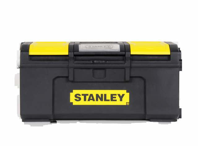 Stanley Werkzeugkasten 1-79-217, 270 × 490 × 240 mm, Kunststoff, schwarz, mit Tragegriff, Sperre