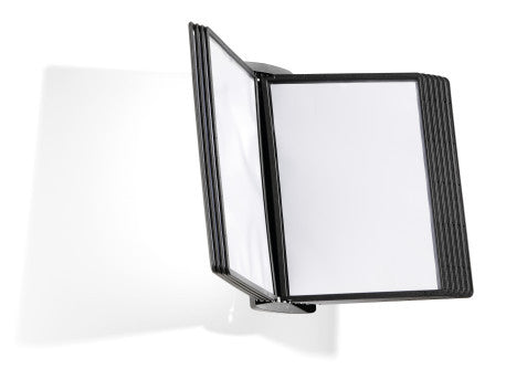 Durable Wandsichttafel-Set Sherpa Style Wall – für A4 – 10 Tafeln – schwarz – Polypropylen (PP)