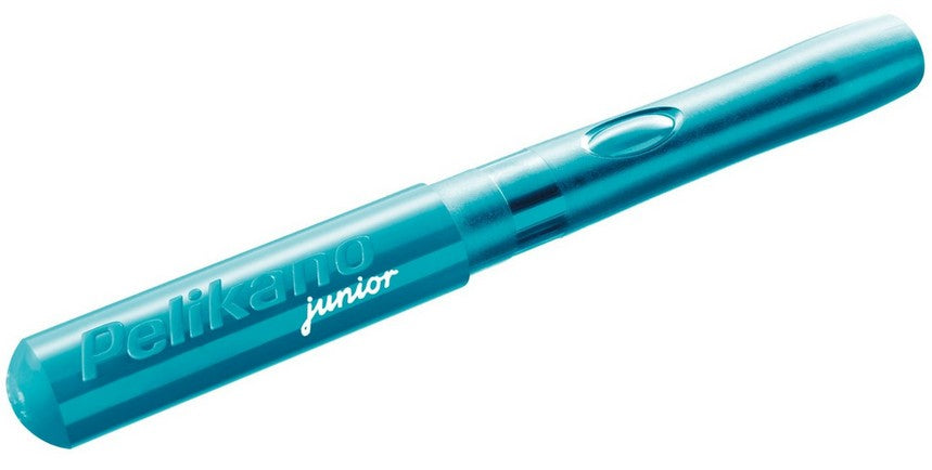 Pelikano junior – Federspitze A – für Rechtshänder – türkis, blau – Patronen