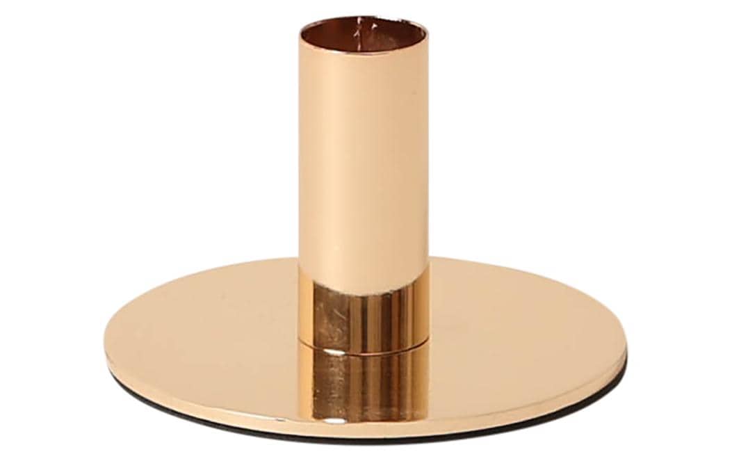 Esmée Kerzenständer – Metall, Gold – Ø 10 × 6,5 cm
