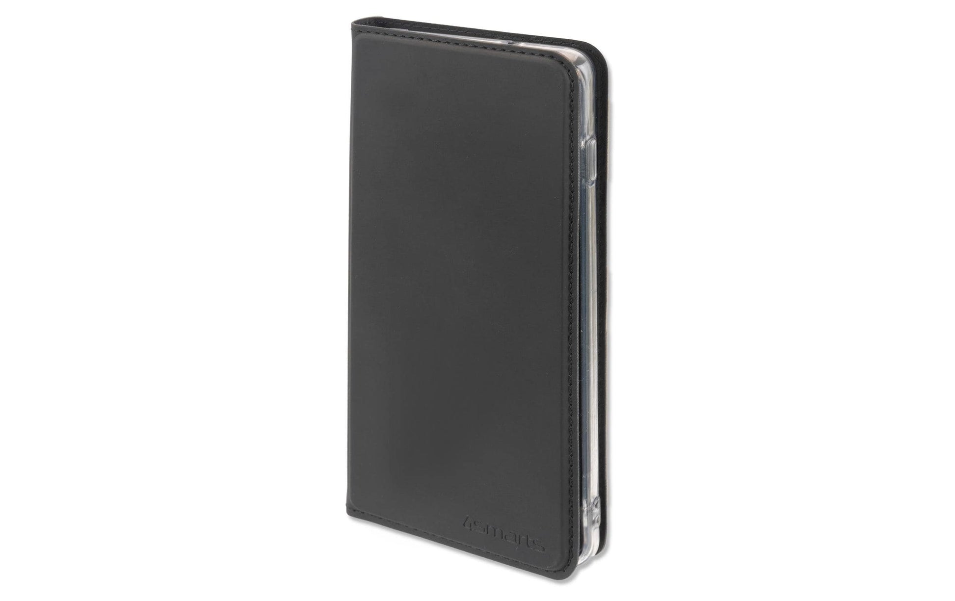 4smarts Urban Lite Folio – für Samsung Galaxy A21s, mit Ständer, mit Kartenfach, PU, Schwarz
