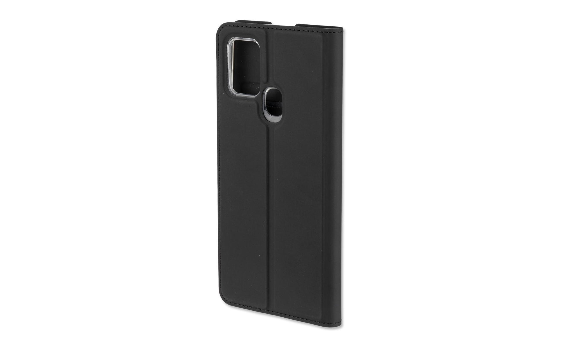 4smarts Urban Lite Folio – für Samsung Galaxy A21s, mit Ständer, mit Kartenfach, PU, Schwarz