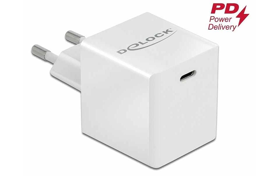 DeLOCK USB-Ladegerät 40 W – USB-C×1, PD 3.0, GaN