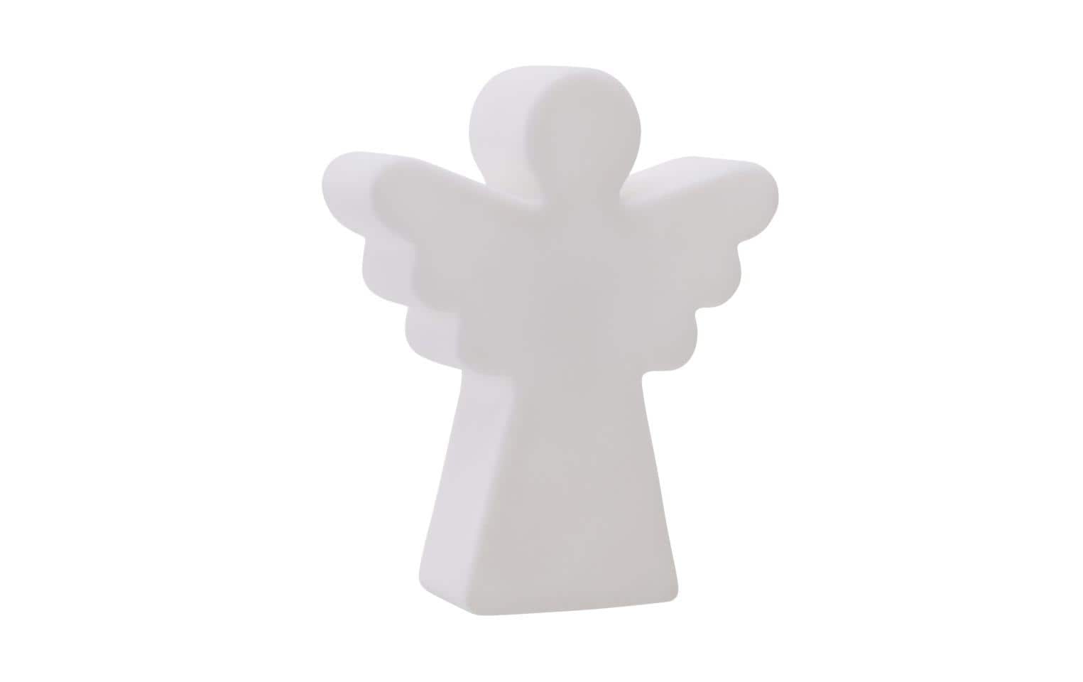 8 seasons design Shining Angel Micro Leichte Dekorationsfigur – 3,2 × 12 × 0,9 cm – Kunststoff, weiss