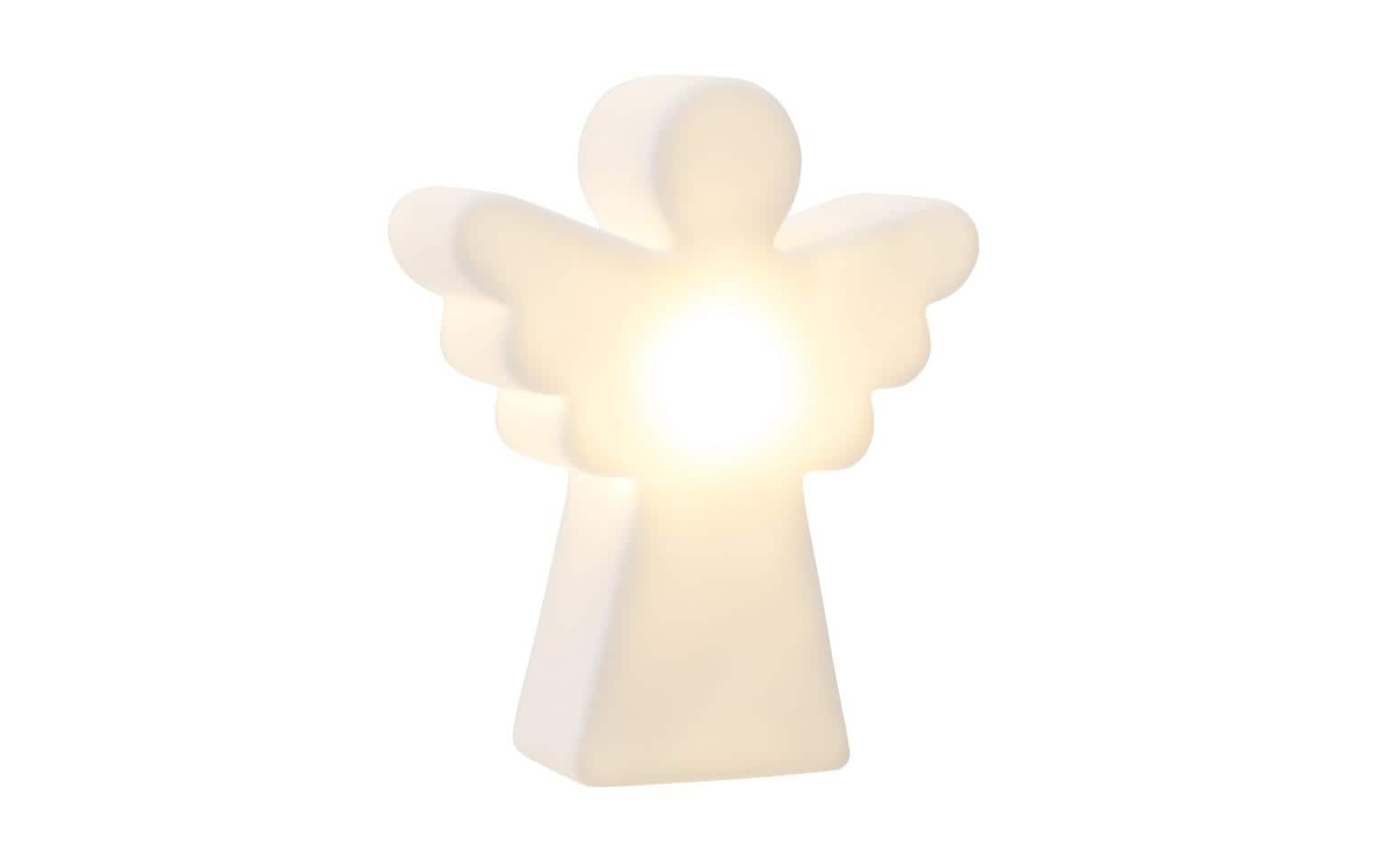 8 seasons design Shining Angel Micro Leichte Dekorationsfigur – 3,2 × 12 × 0,9 cm – Kunststoff, weiss