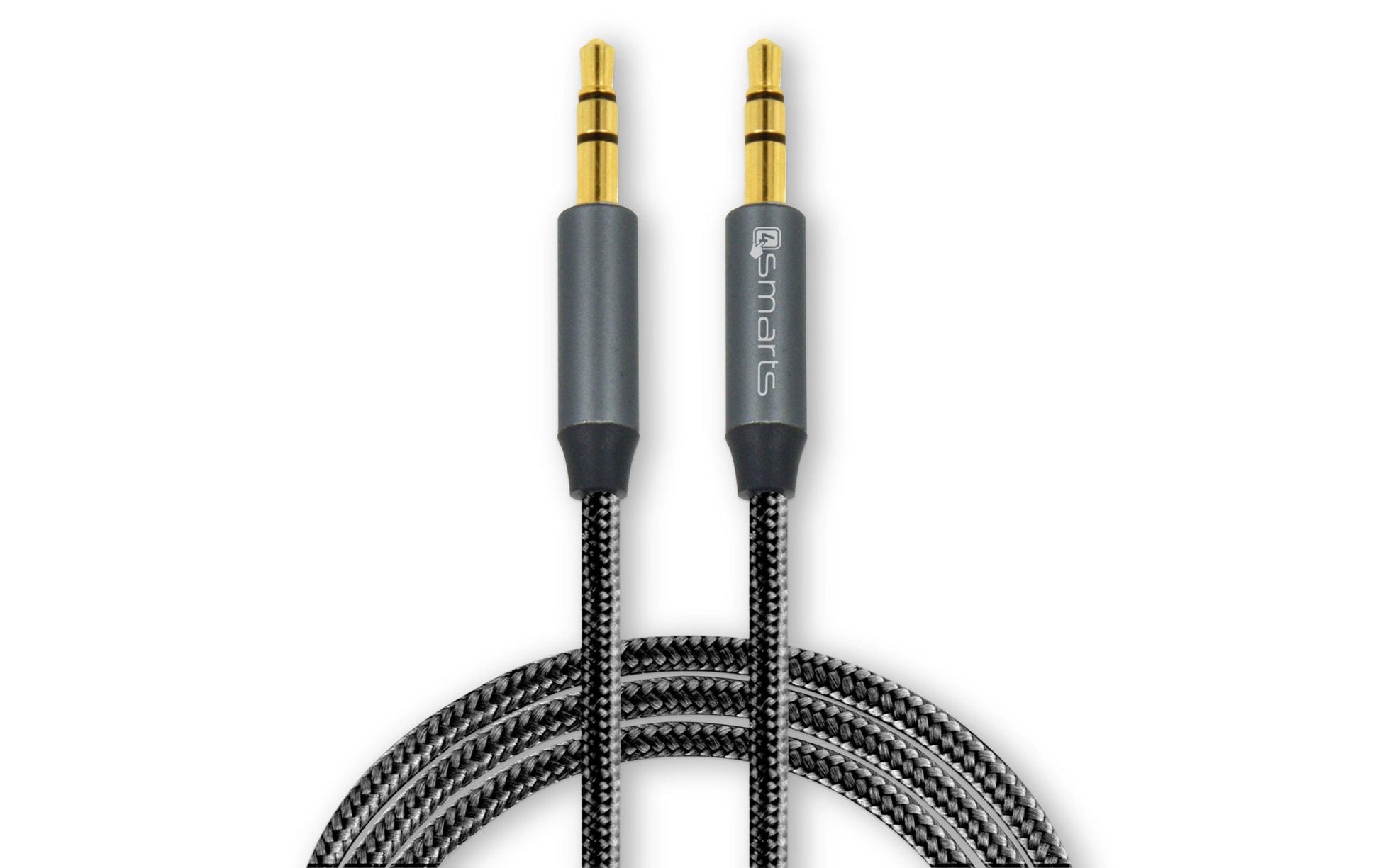 4smarts 3,5-mm-Klinkenkabel – Stecker zu Stecker – 1 m, vergoldete Stecker