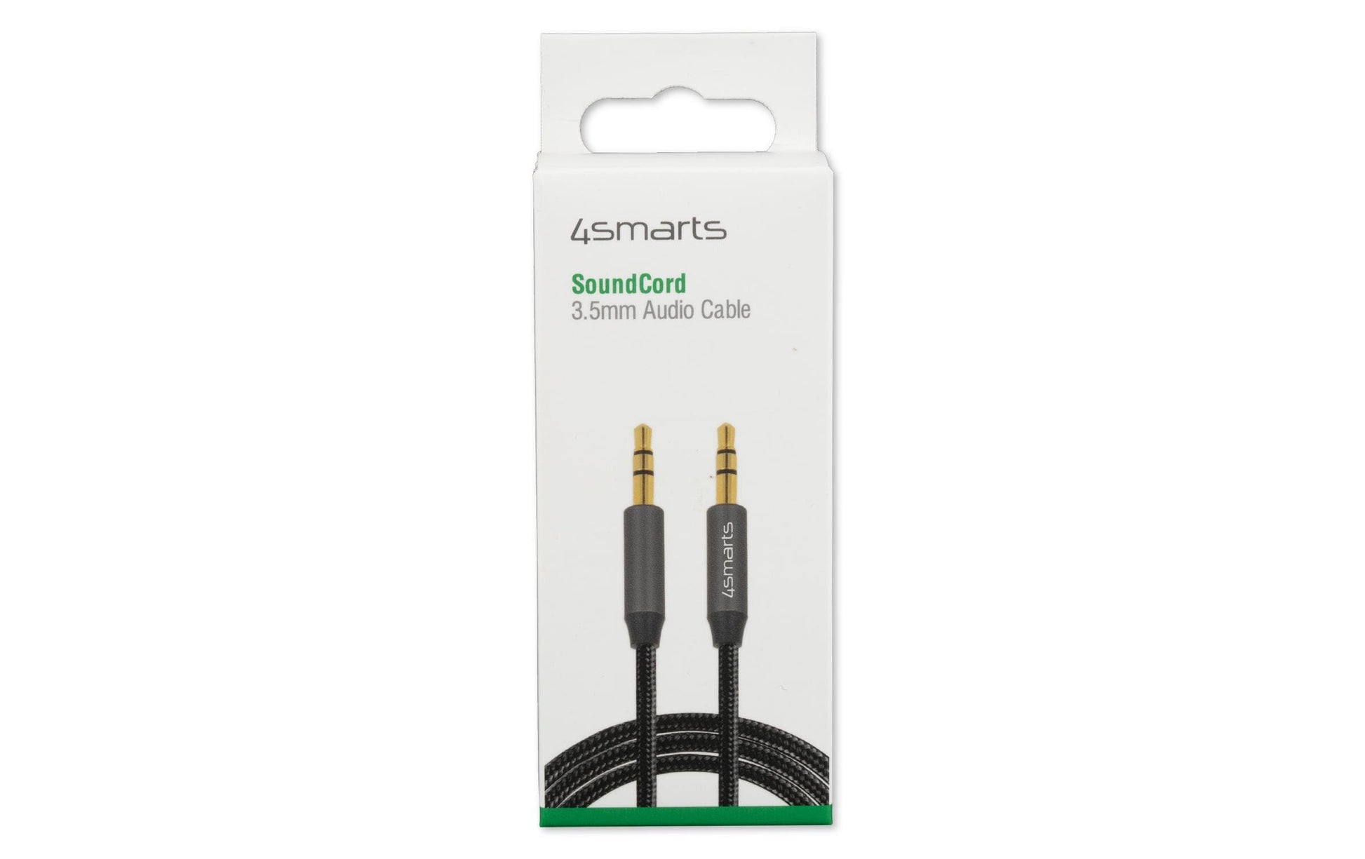 4smarts 3,5-mm-Klinkenkabel – Stecker zu Stecker – 1 m, vergoldete Stecker