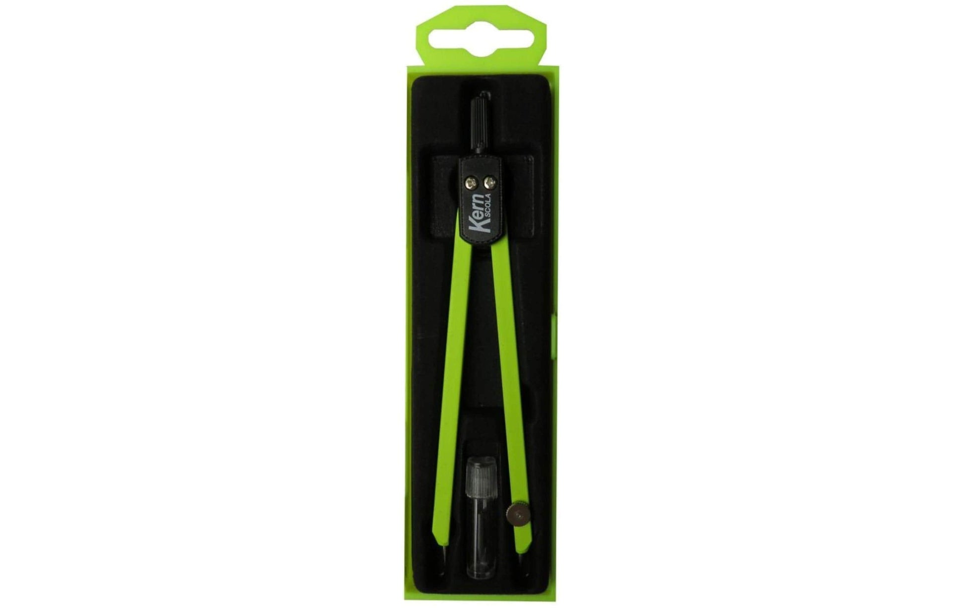 Kern Scola Zirkel – Länge 135 mm, max. Kreis-Ø 30 cm, mit Minendose, gelb