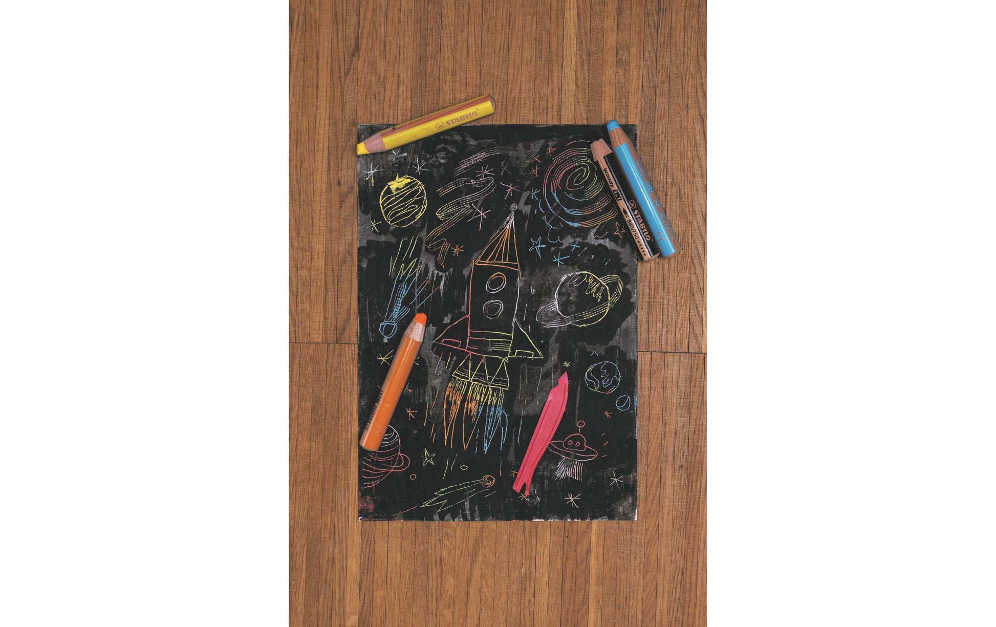 STABILO 3-in-1 Farbstifte woody – 18 Farben, im Kartonetui, mit Spitzer und Pinsel, Ø 4,2 mm, PEFC