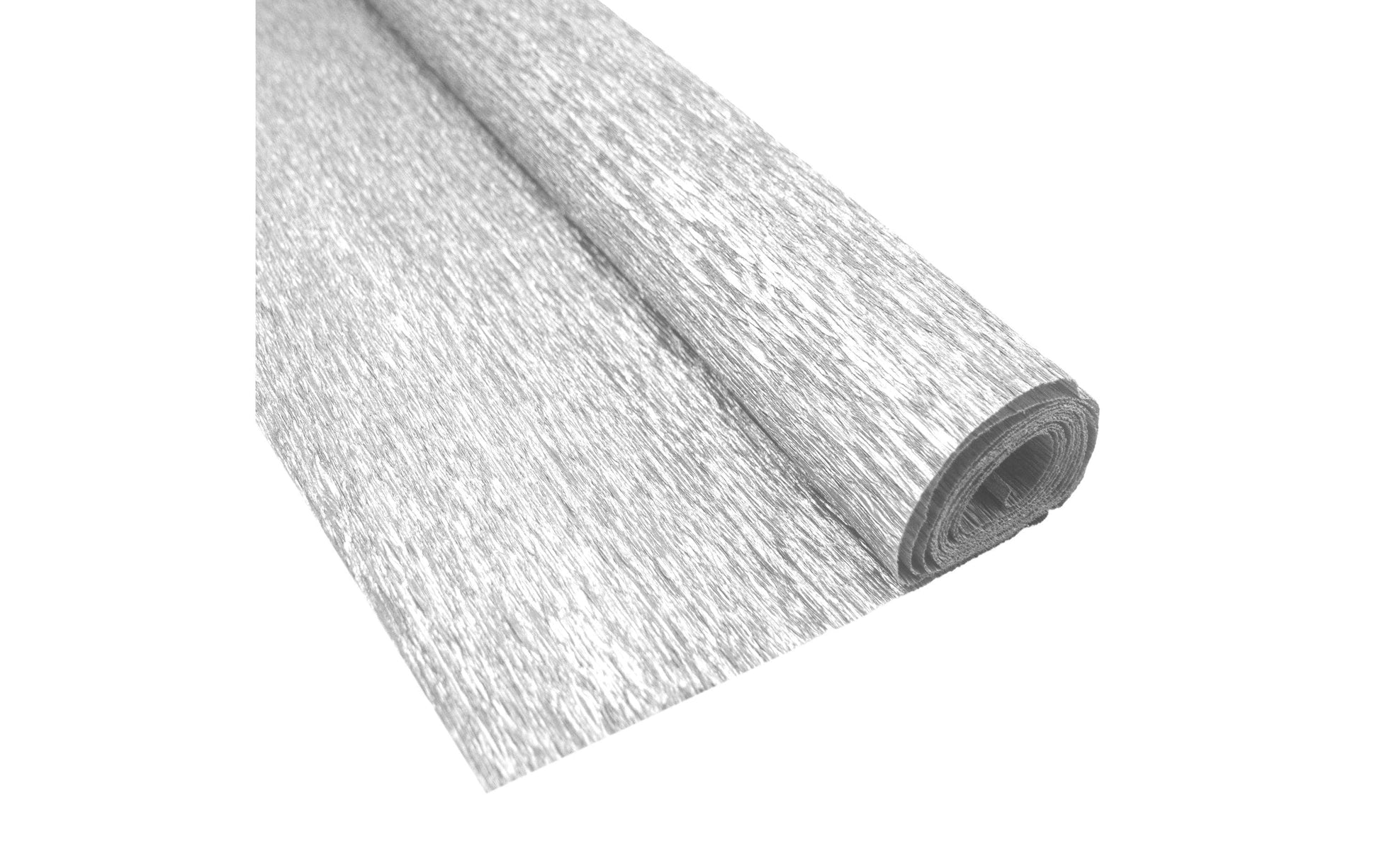 URSUS Krepppapier-Rolle – 50 cm × 2,5 m, silber – 1 Rolle