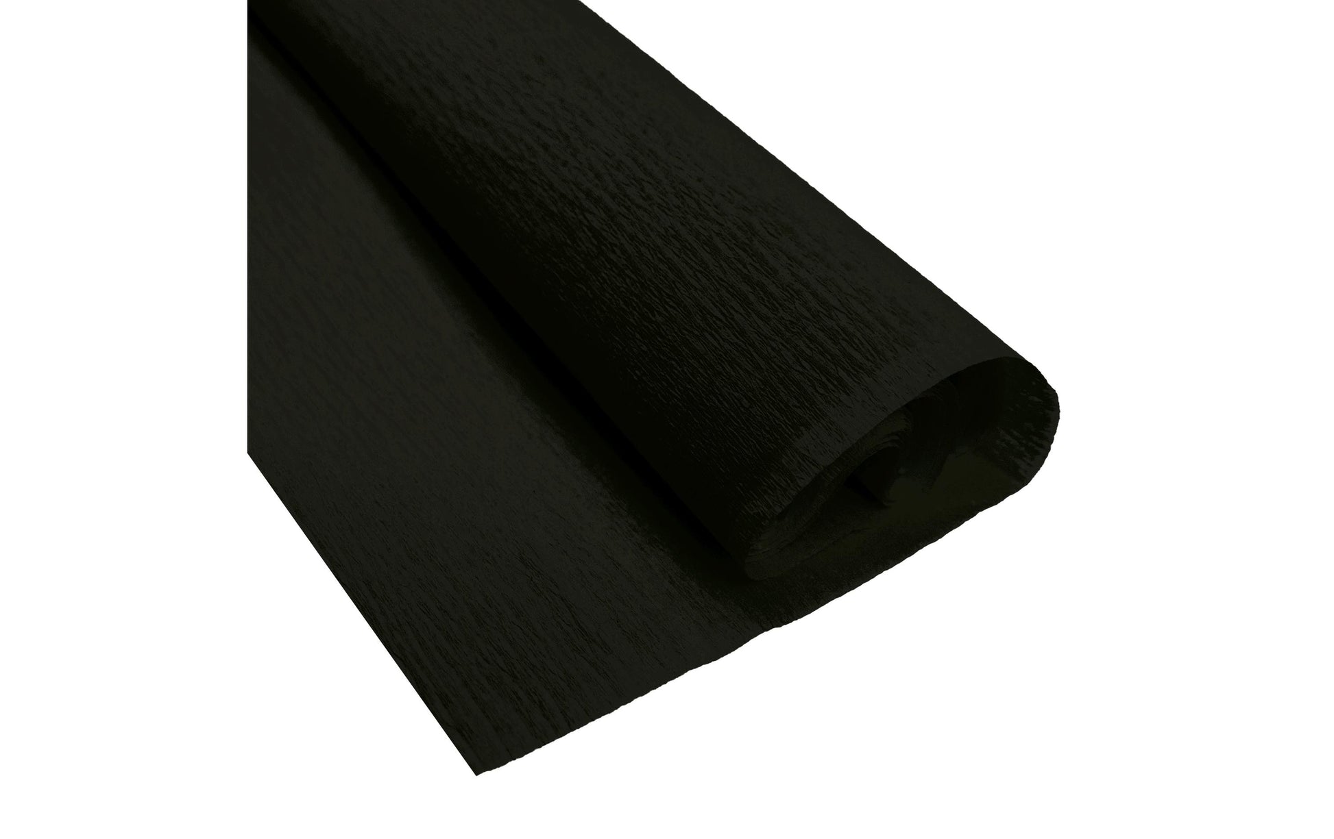 URSUS Krepppapier-Rolle – 50 cm × 2,5 m, schwarz, 32 g/m² – 1 Rolle, Kunstpapier
