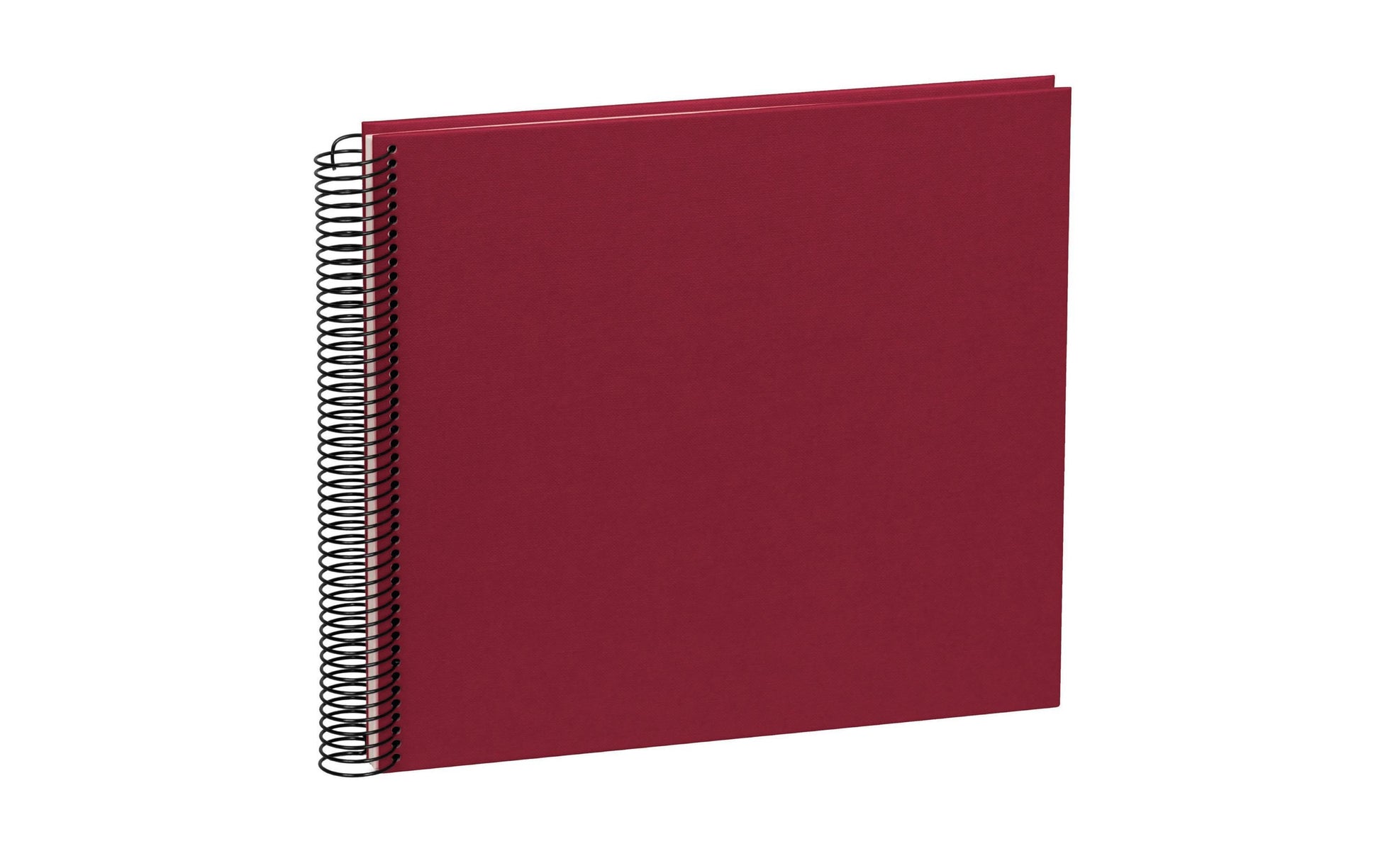 Semikolon Fotoalbum – 230 × 223 mm, Bordeaux, Spiralbindung, Textil