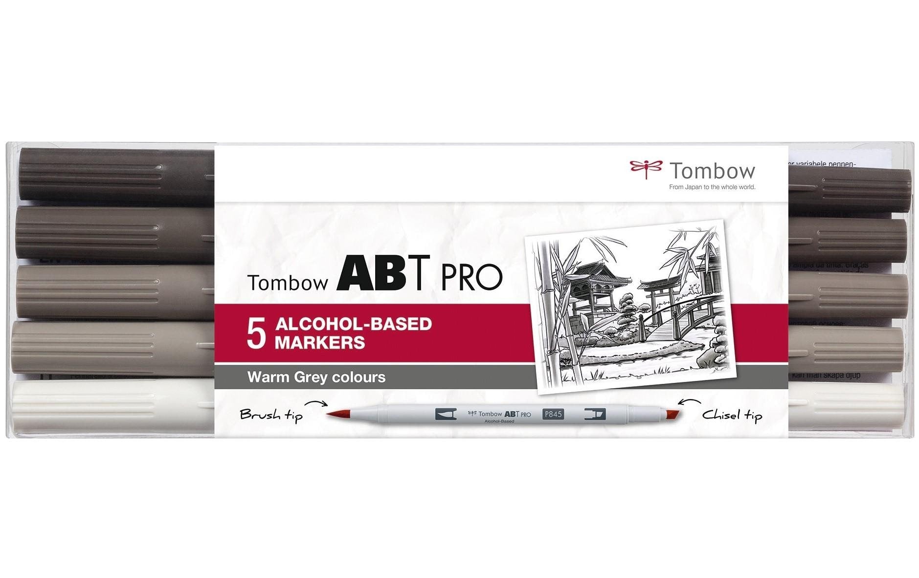 Tombow Filzstifte ABT PRO, 5 Stk.