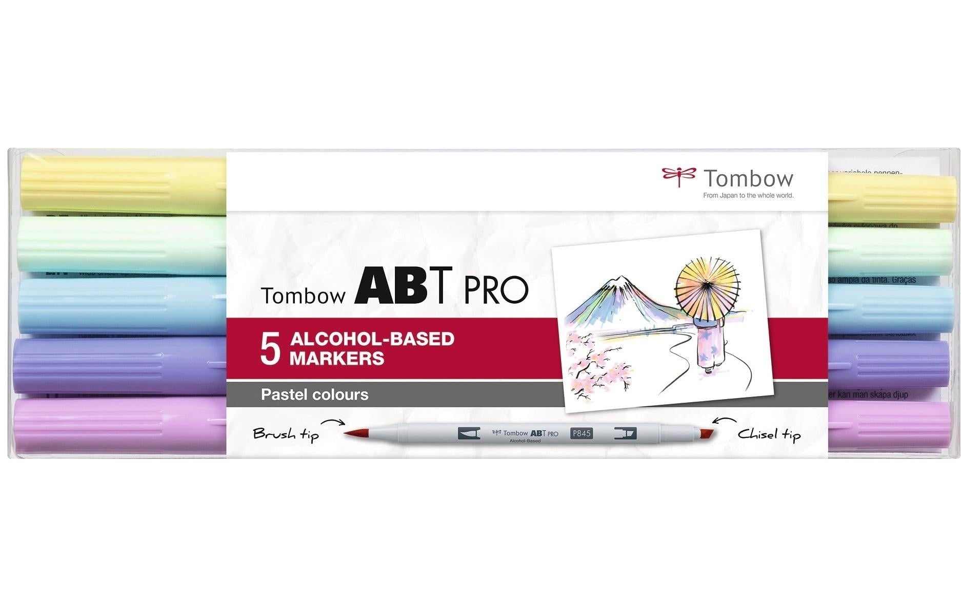 Tombow Filzstifte ABT PRO, 5 Stk.
