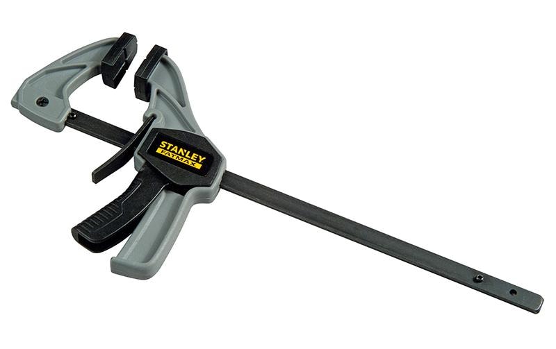 Stanley FATMAX Small Einhandzwinge – Spannweite 120 mm, Spannkraft 15 kg
