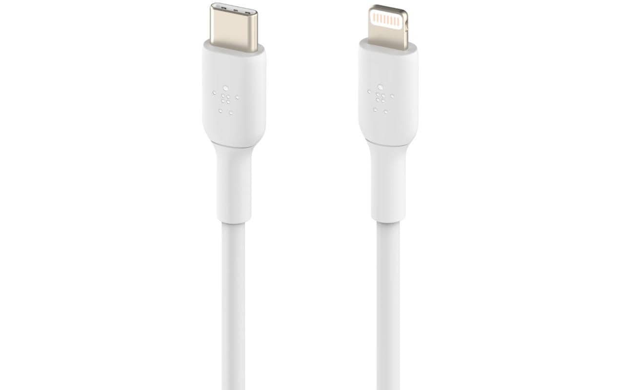 Belkin USB-C auf Lightning Kabel, 1 m, Weiss, MFi-zertifiziert