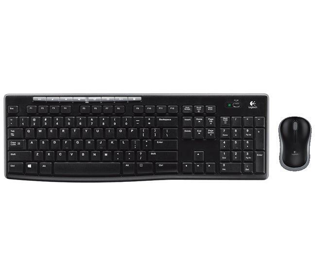 Logitech MK270 – Tastatur- und Maus-Set – 2,4 GHz USB-A (Nano-Empfänger) – QWERTZ (CH) – Schwarz