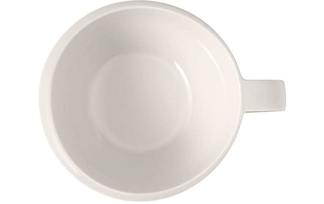 Villeroy & Boch New Moon Kaffeetasse – 0,29 l, Porzellan, Weiss, spülmaschinenfest, mikrowellenfest, 6 Stück
