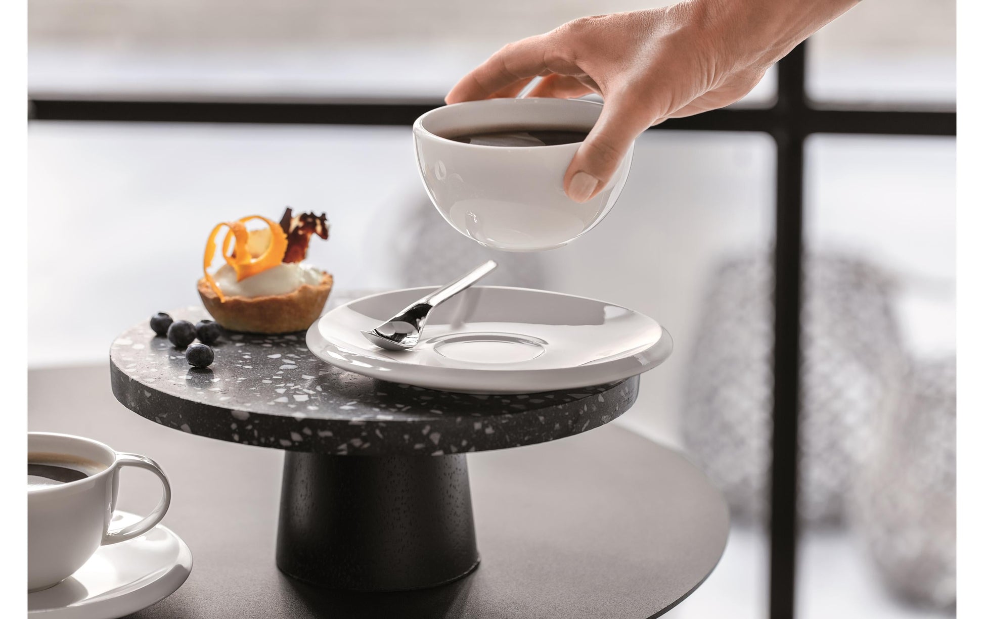 Villeroy & Boch New Moon Untertasse – Porzellan, weiss, spülmaschinengeeignet, mikrowellengeeignet, 6 Stück