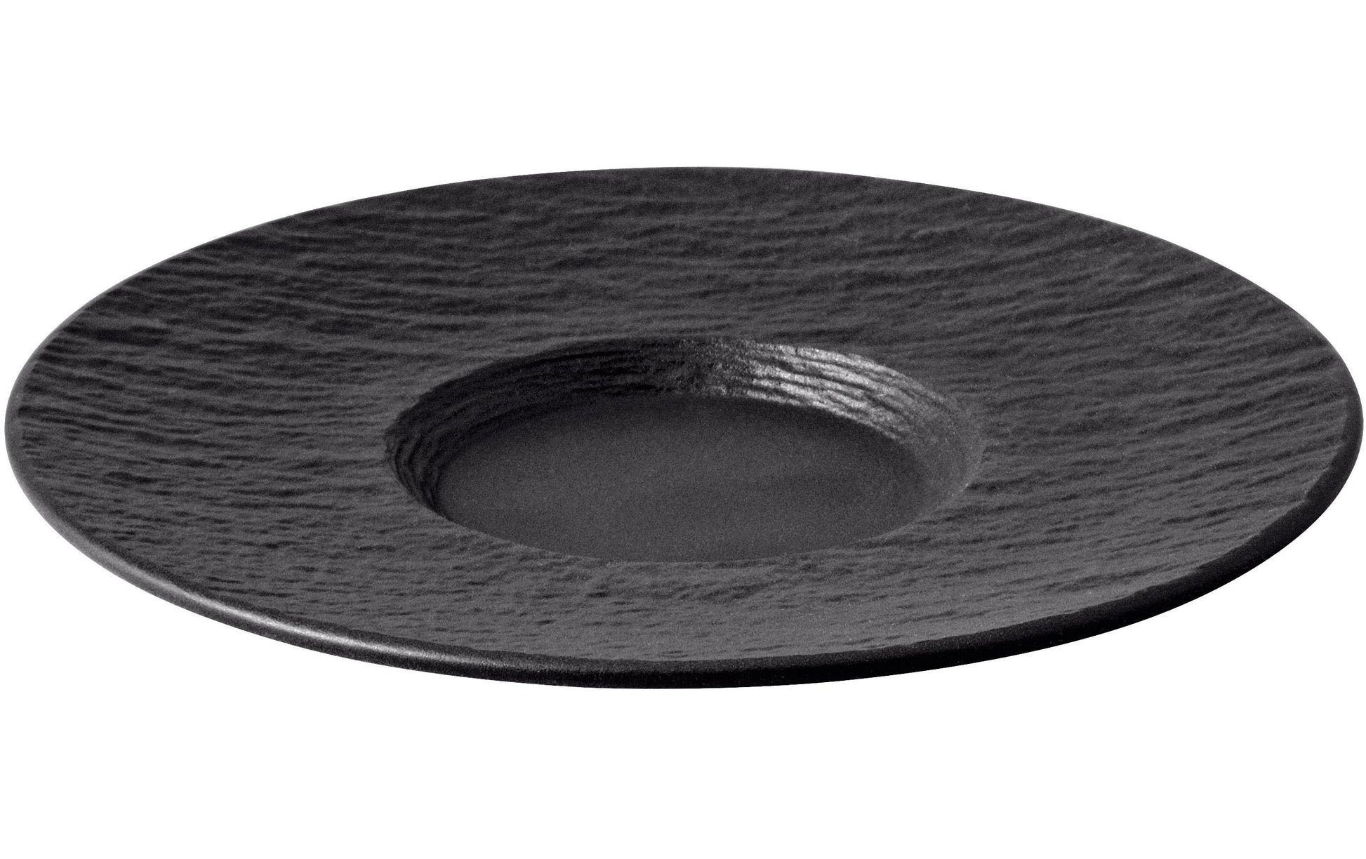 Villeroy & Boch Manufac. Rock Untertasse – Porzellan, schwarz, grau, 6 Stück