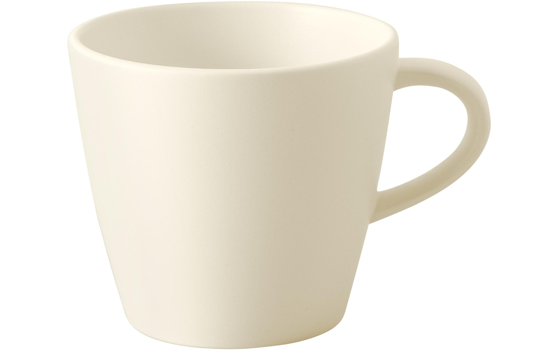 Villeroy & Boch Kaffeetasse – 0,22 l, Porzellan, Weiss, Henkel, Spülmaschinenfest, Mikrowellenfest, 6 Stück