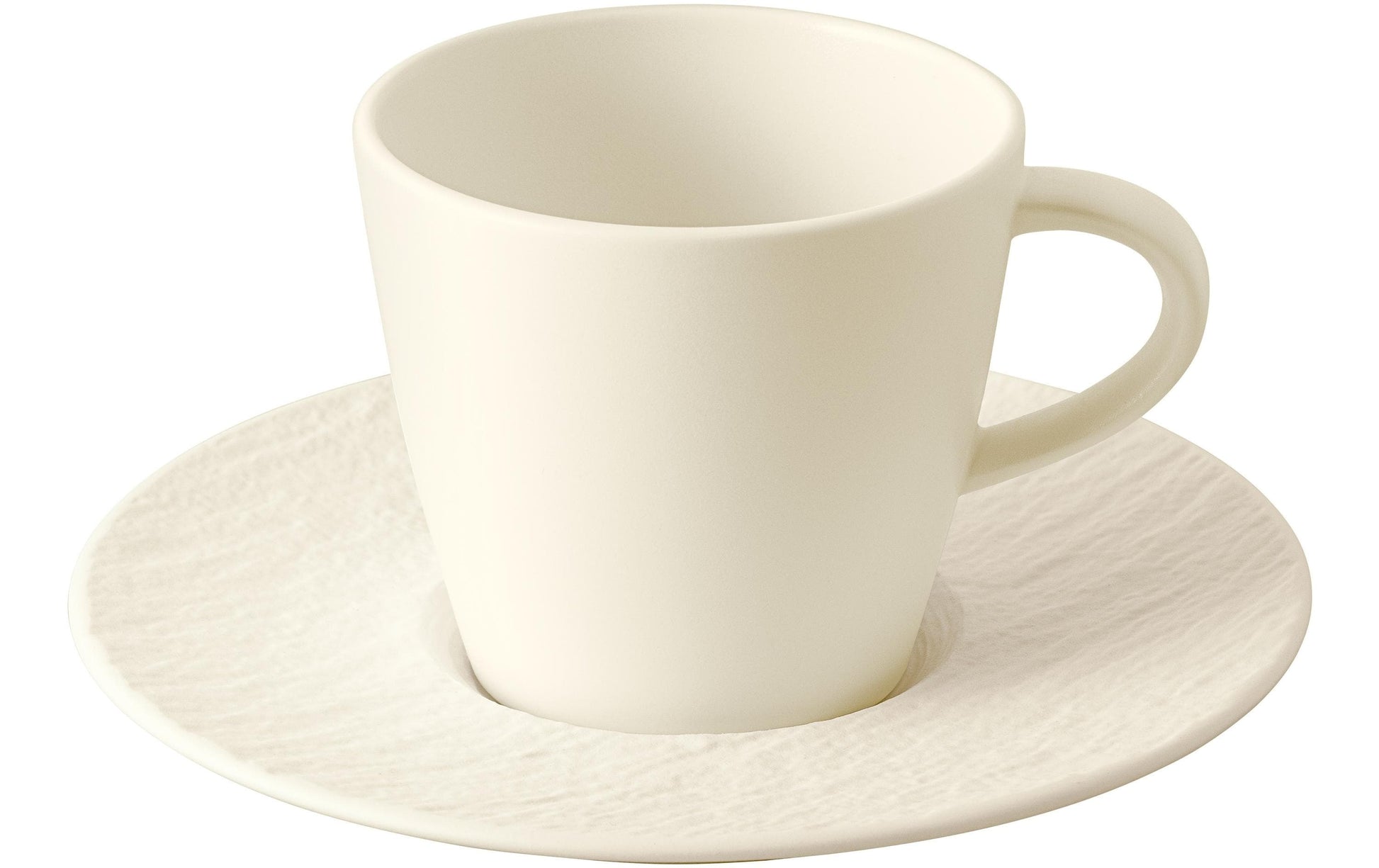 Villeroy & Boch Kaffeetasse – 0,22 l, Porzellan, Weiss, Henkel, Spülmaschinenfest, Mikrowellenfest, 6 Stück