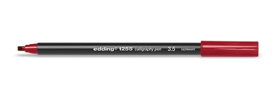 Edding Calligraphy 1255 Kalligrafiestift – Kalligrafiespitze, 3,5 mm, Karmesin