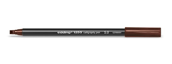 Edding Calligraphy 1255 Permanentmarker – Keilspitze 5 mm – Schwarz, Braun