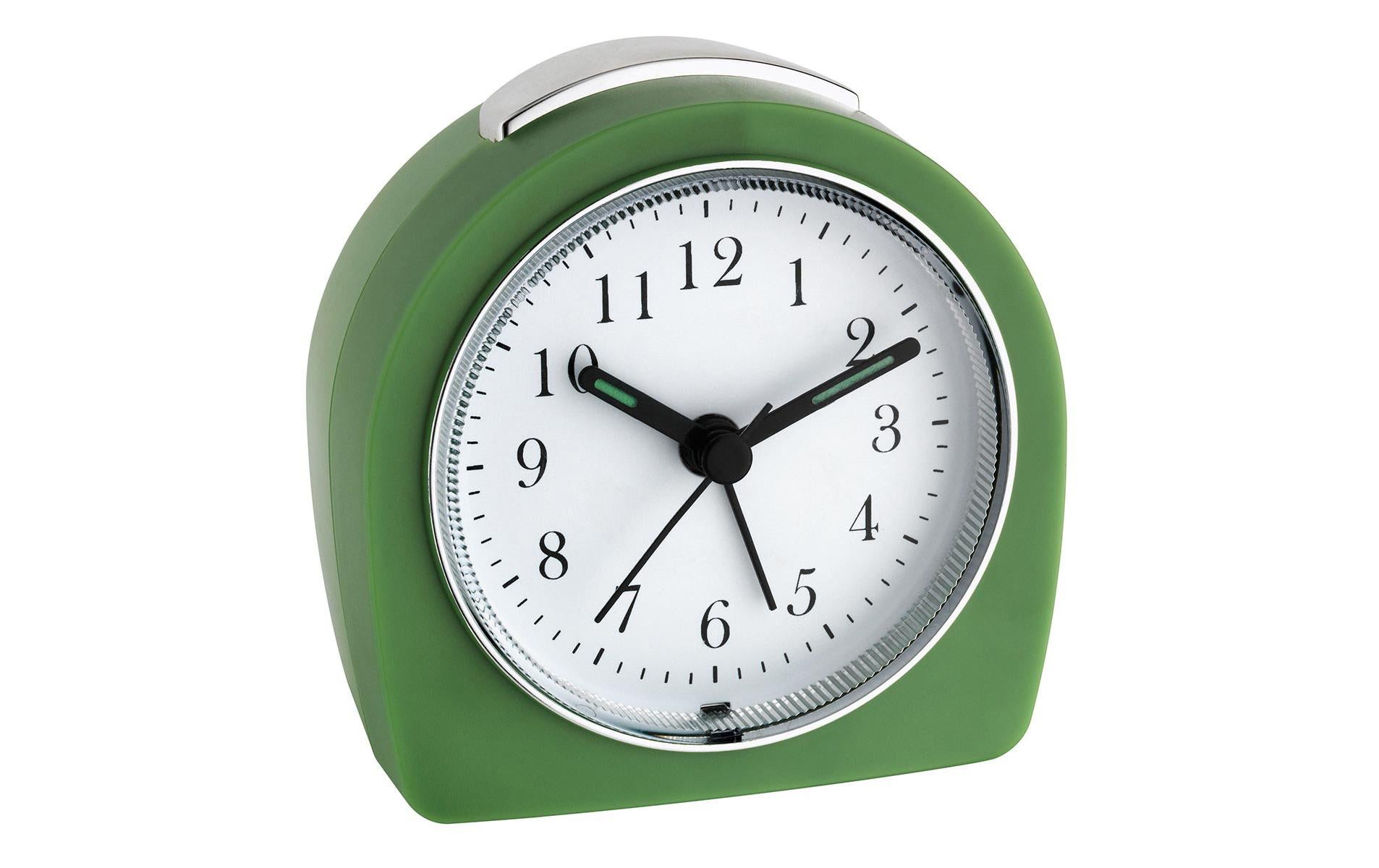 TFA-Dostmann TFA Dostmann Quarz-Wecker – Analog, Schlummerfunktion, 8,7 × 9 × 5,5 cm, Grün, Kunststoff
