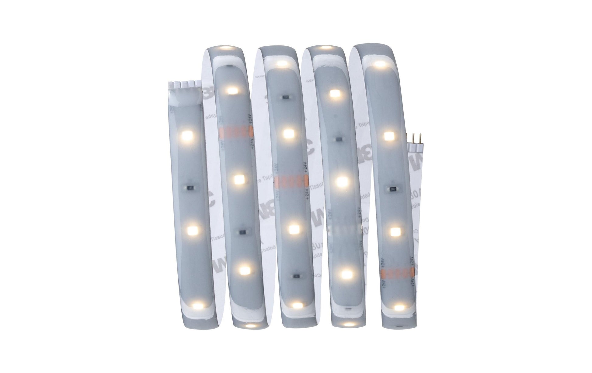 Paulmann LED-Strip MaxLED 250 Basisset – 1,5 m, 450 lm, 6 W, 2700 K, dimmbar, IP44, weiss, inkl. Netzteil