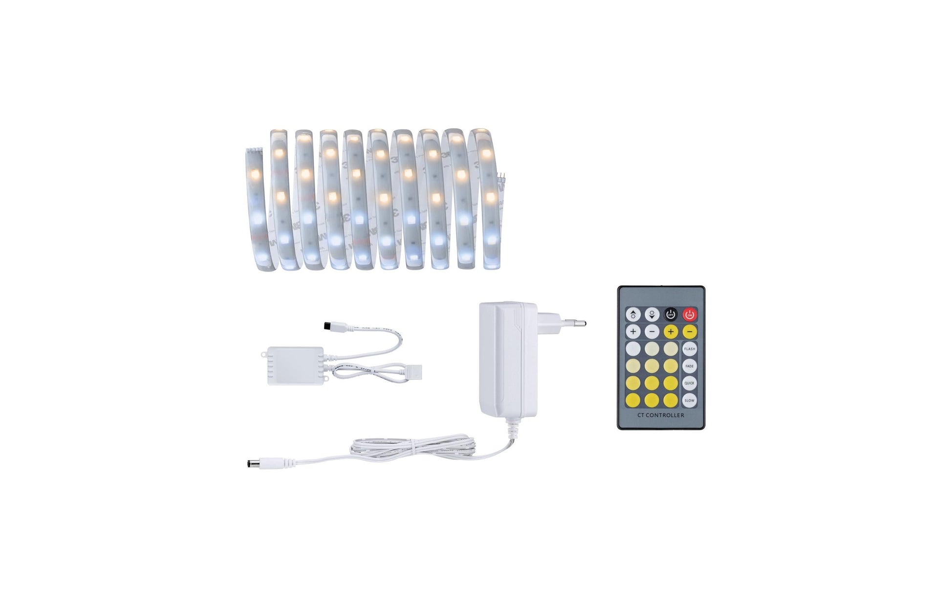 Paulmann LED-Strip MaxLED 250 – Basisset, 3 m, 810 lm, 11 W, 2700–6500 K, dimmbar, IP44, weiss