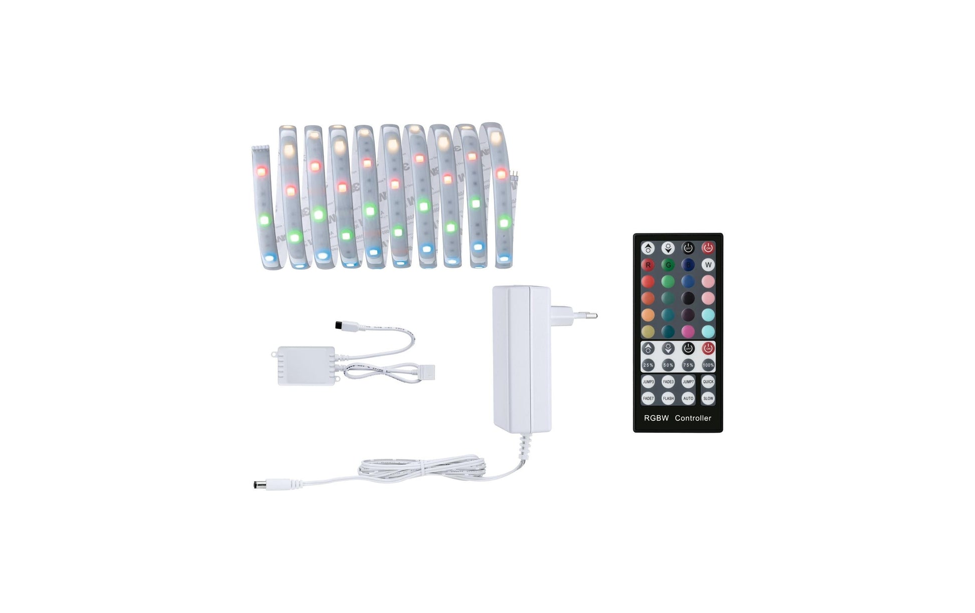 Paulmann LED-Strip MaxLED 250 – Basisset, 3 m, 810 lm, 20 W, 3000 K, RGBW, dimmbar, IP44