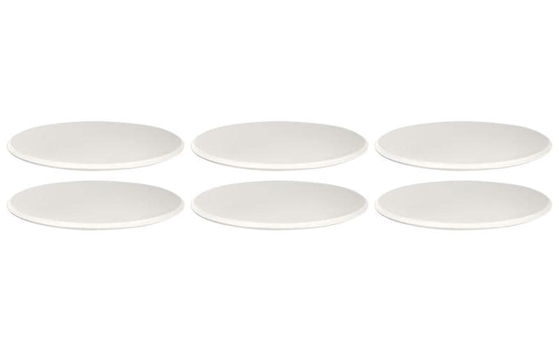 Villeroy & Boch New Moon Speiseteller – Ø 27,0 cm, Porzellan, Weiss, Spülmaschinenfest, 6 Stück