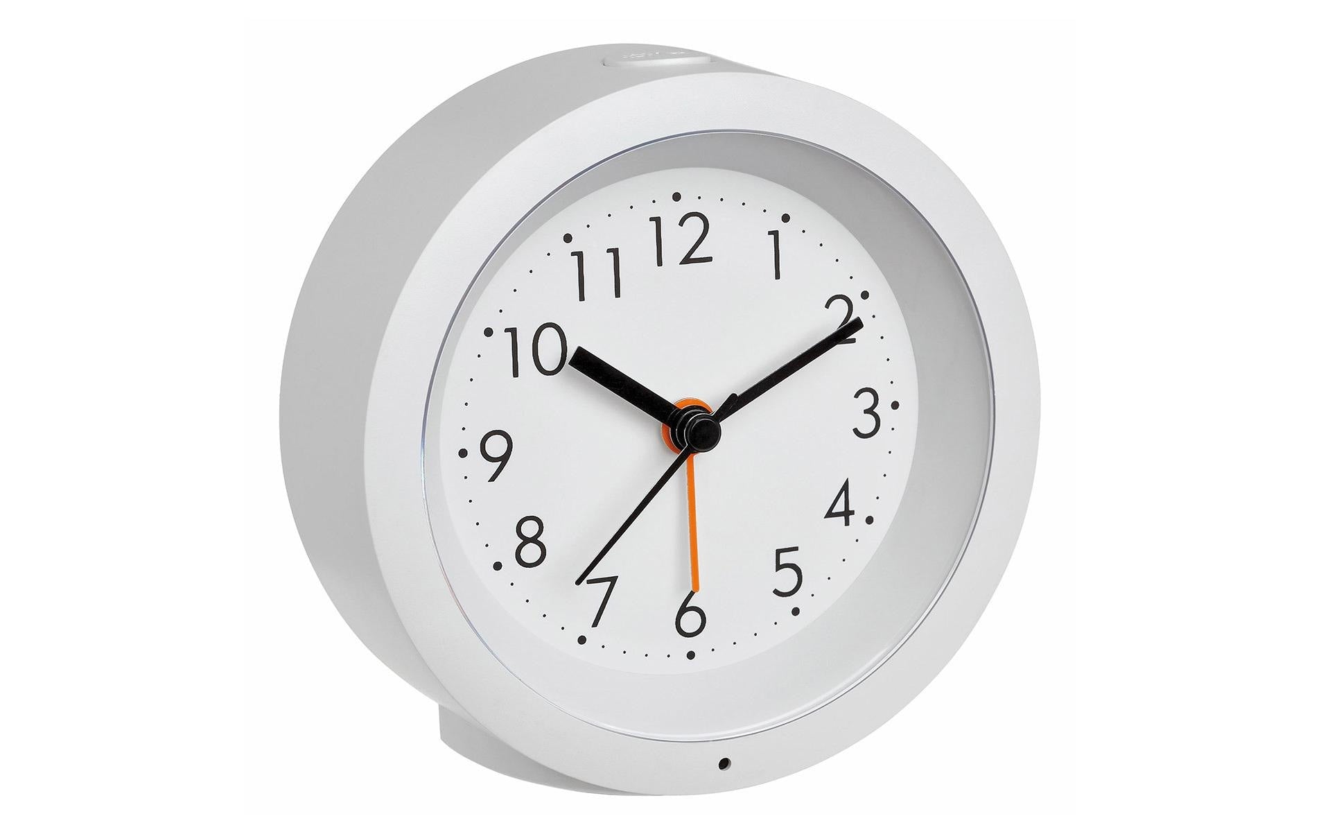 TFA-Dostmann TFA Dostmann Quarz-Wecker – Analog, Schlummerfunktion, Ø 10,5 cm, Weiss, Kunststoff