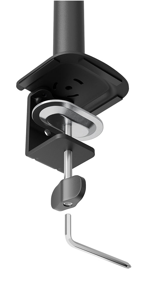 Neomounts DS60-600BL1 Monitorarm – NERO Single, Quick-Fix, Tischklemme