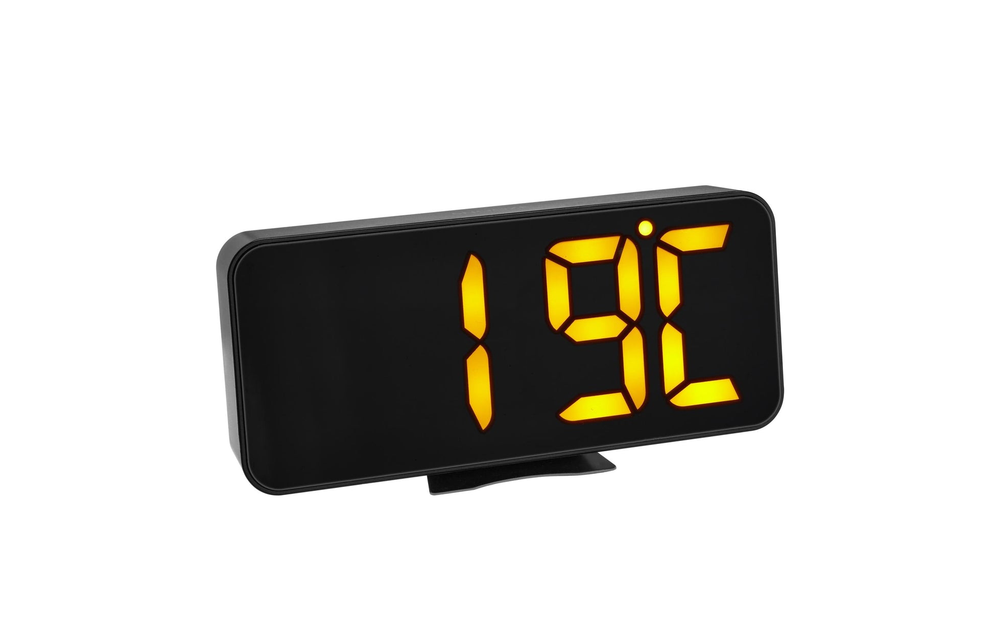 TFA-Dostmann Digitalwecker – Snooze, Thermometer, 17,8 × 8,4 × 3,6 cm, Schwarz