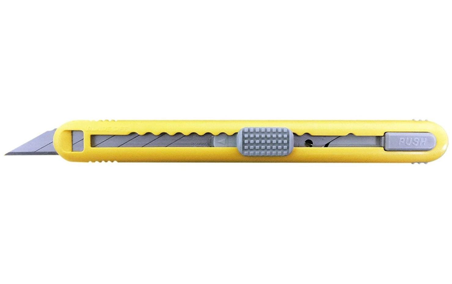 NT Cutter A-553 P – Abbrechmesser 9 mm, Edelstahlklinge, Gelb, inkl. 2 Klingen