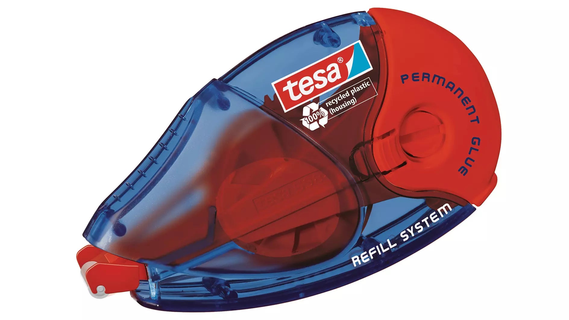 Tesa ecoLogo Kleberoller permanent – 8,4 mm × 14 m, für Papier, Karton, Fotos