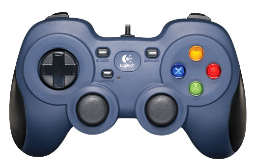 Logitech G F310 – Gamepad – USB (kabelgebunden), Analoge Sticks – für PC (Windows), Schwarz/Blau