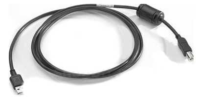 Zebra USB-A-auf-USB-B-Kabel – 2,25 m, Schwarz