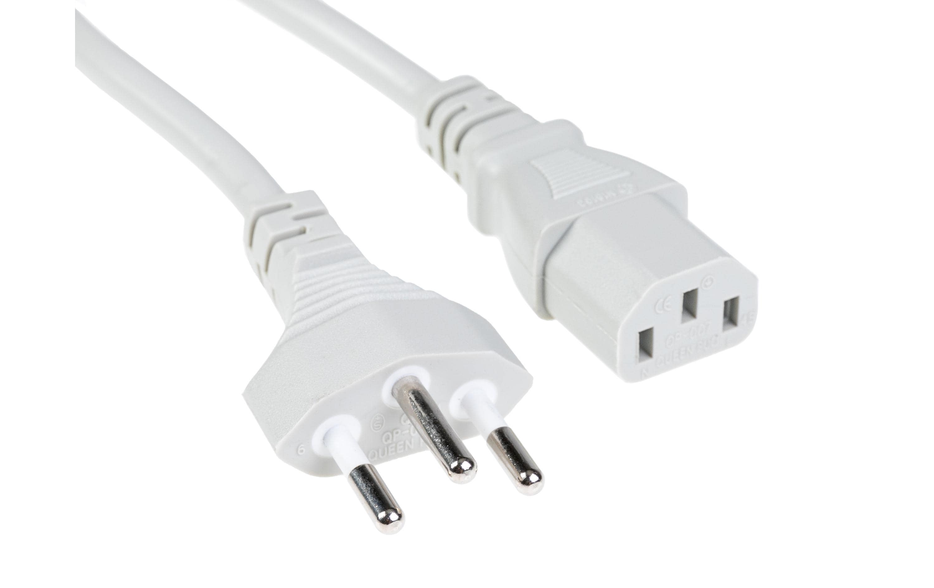 Diggelmann SPCGI10-2 Netzkabel – H05VV-F, 3G 1,0 mm², T12 zu C13
