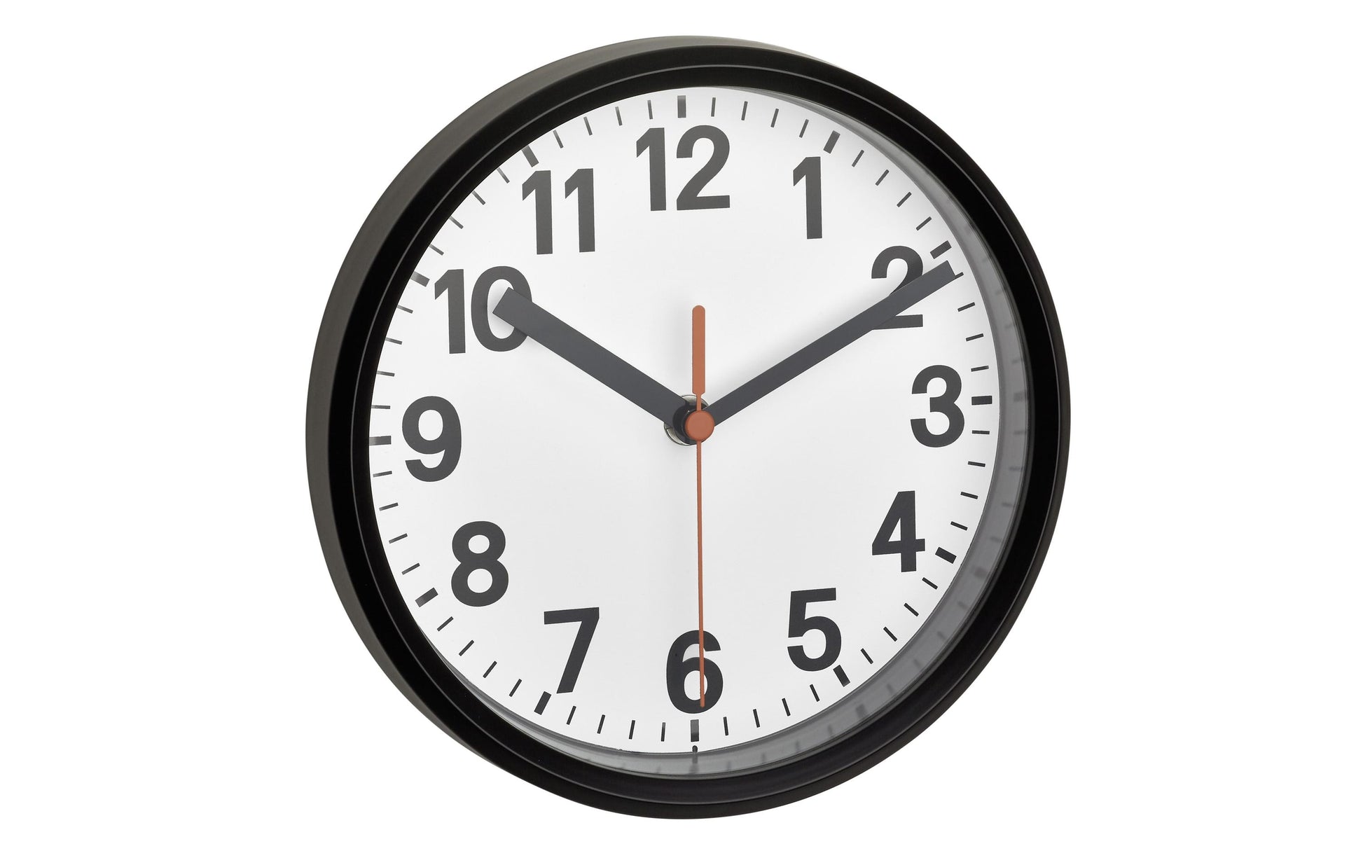 TFA-Dostmann TFA Dostmann Wanduhr – Funk, analog, Ø 17,7 cm, schwarz/weiß, Glas