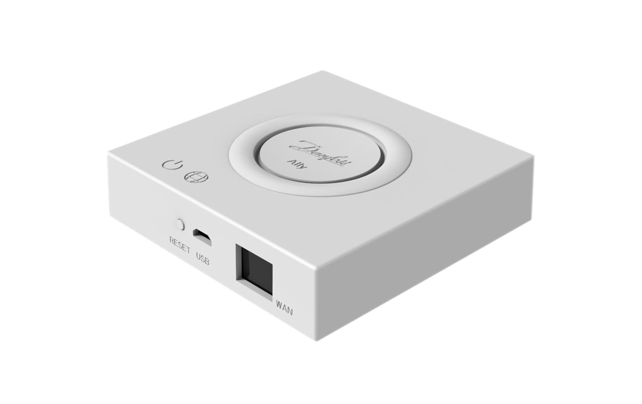 Danfoss Ally – Smart-Hub/Bridge – Zigbee, LAN, Temperatursensor – für Alexa, Google Assistant