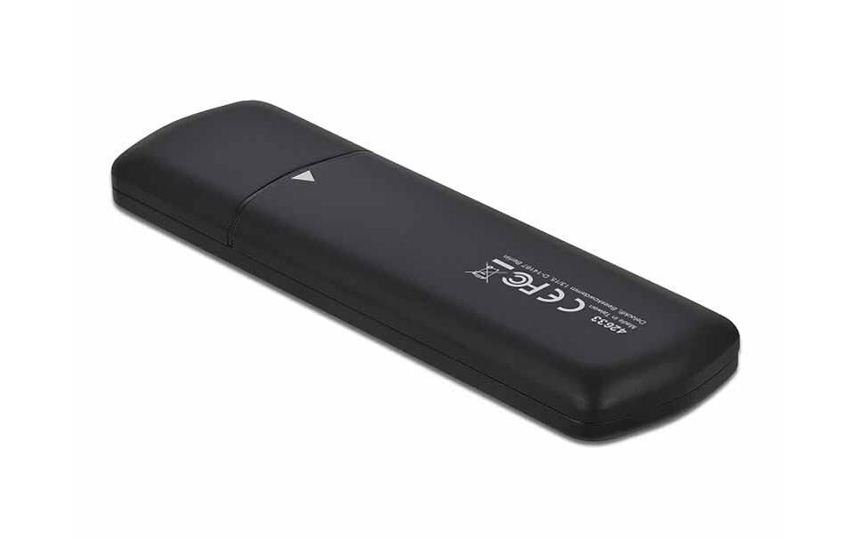 DeLOCK 1-Bay SSD-Gehäuse – USB 3.2 Gen 2 (10 Gbit/s), USB-C, für M.2 NVMe/SATA (Key M)