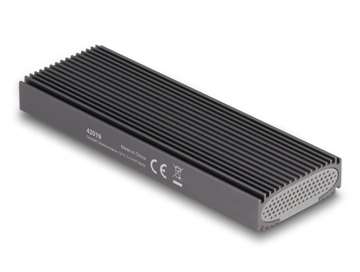 DeLOCK 1-Bay Gehäuse – M.2 NVMe/PCIe, SATA SSD, USB-C 10 Gbit/s